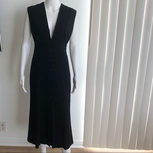 Theyskens’ Theory black midi dress NWT sz 2